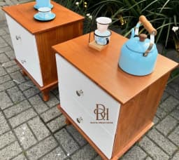 Mesinha de Cabeceira com 2 Gavetas - Bicolor (UNIDADE) miniatura 3