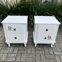 Mesinha de Cabeceira com 2 Gavetas Retrô (UNIDADE) miniatura 3