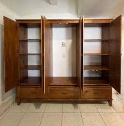 Roupeiro Padrão de 6 portas Envernizado - Linha 900 miniatura 2