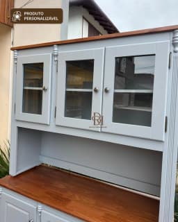Oratória Retrô 1.20 cm com 6 Portas Personalizável em MDF Laqueado miniatura 3