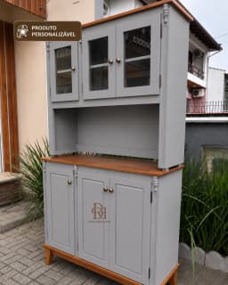 Oratória Retrô 1.20 cm com 6 Portas Personalizável em MDF Laqueado miniatura 6