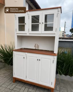 Oratória Retrô 1.20 cm com 6 Portas Personalizável em MDF Laqueado miniatura 5