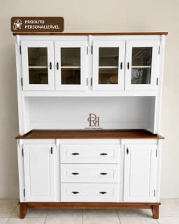 Oratória Retrô 1.60 cm com 6 Portas e 3 Gavetas Personalizável em MDF Laqueado miniatura 6