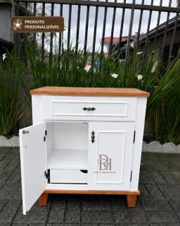 Balcão para Banheiro 80 cm com Gaveta Interna Personalizável em MDF Laqueado miniatura 5