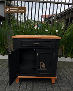 Balcão para Banheiro 80 cm com Gaveta Interna Personalizável em MDF Laqueado miniatura 4