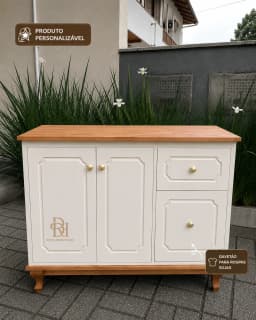 Balcão para Banheiro 1.20 com Gavetão para Roupas Sujas Personalizável em MDF Laqueado miniatura 5