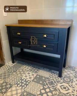 Balcão para Banheiro Sheik 1.10 cm com 3 Gavetas Personalizável em MDF Laqueado miniatura 7