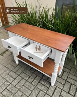 Aparador 1.00 cm com 2 Gavetas Personalizável em MDF Laqueado miniatura 2