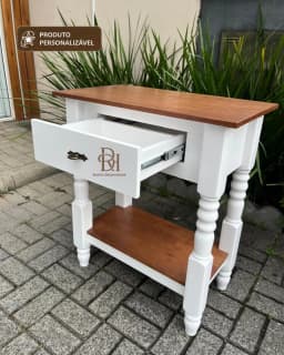 Aparador 80 cm com 1 Gaveta Personalizável em MDF Laqueado miniatura 2