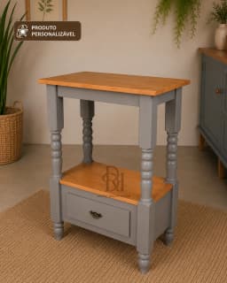 Aparador 80 cm com 1 Gaveta Inferior Personalizável em MDF Laqueado miniatura 2