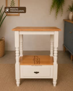 Aparador 80 cm com 1 Gaveta Inferior Personalizável em MDF Laqueado miniatura 4