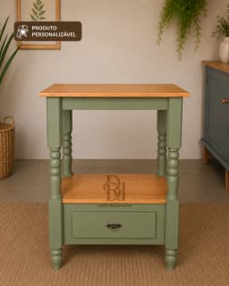 Aparador 80 cm com 1 Gaveta Inferior Personalizável em MDF Laqueado miniatura 5