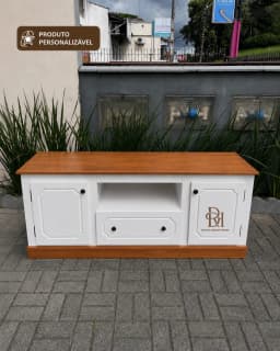 Rack 1.50 cm com 2 Portas e 1 Gaveta Central Personalizável em MDF Laqueado miniatura 6