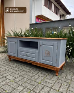 Rack 1.50 cm com 2 Portas e 1 Gaveta Central Personalizável em MDF Laqueado miniatura 3