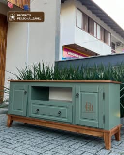 Rack 1.50 cm com 2 Portas e 1 Gaveta Central Personalizável em MDF Laqueado miniatura 5