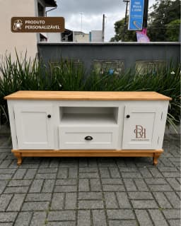 Rack 1.50 cm com 2 Portas e 1 Gaveta Central Personalizável em MDF Laqueado miniatura 8