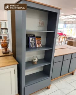 Livreiro 80 cm com 1 Gaveta Personalizável em MDF Laqueado miniatura 5