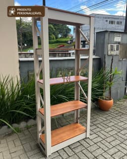 Livreiro 80 cm Personalizável em MDF Laqueado miniatura 4