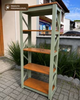 Livreiro 80 cm Personalizável em MDF Laqueado miniatura 3