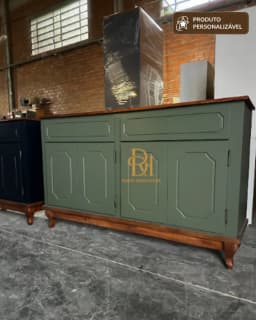 Balcão Buffet 1.60 m 4 Portas e 2 Gavetas Personalizável em MDF Laqueado miniatura 3