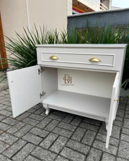 Balcão de Banheiro 80 cm 2 Portas e 1 Gaveta – Frete Rápido miniatura 3