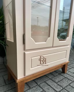 Cristaleira 80 cm 2 Portas e 1 Gaveta – Frete Rápido miniatura 3