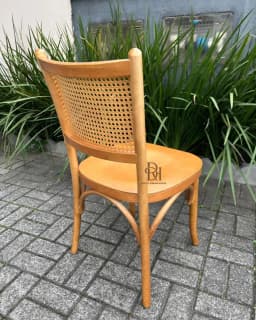 Cadeira em Madeira Maciça de Tauari com Tela de Rattan – Frete Rápido miniatura 2