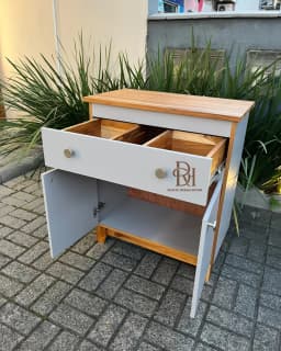 Wc em Teca Cinza Claro - 100% resistente a água – Frete Rápido miniatura 3