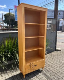 Livreiro 1 Gaveta em Madeira Maciça – Frete Rápido miniatura 1