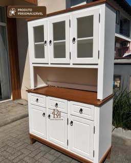 Oratória 1.20 cm com 6 Portas e 3 Gavetas Personalizável em MDF Laqueado miniatura 4