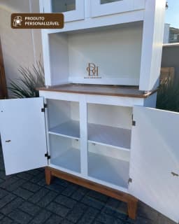 Oratória 90 cm com 4 Portas Personalizável em MDF Laqueado miniatura 2