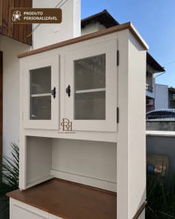 Oratória 90 cm com 4 Portas Personalizável em MDF Laqueado miniatura 4