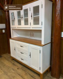 Oratória 1.60 cm com 6 Portas e 3 Gavetas Personalizável em MDF Laqueado miniatura 2