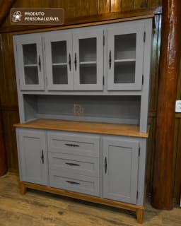 Oratória 1.60 cm com 6 Portas e 3 Gavetas Personalizável em MDF Laqueado miniatura 5