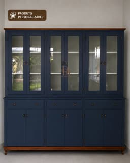 Oratória 2.40 cm com 12 Portas e 3 Gavetas Personalizável em MDF Laqueado miniatura 4