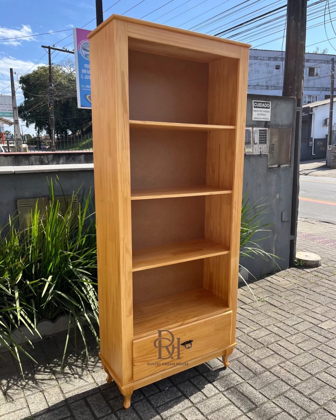 Livreiro 1 Gaveta em Madeira Maciça – Frete Rápido 1